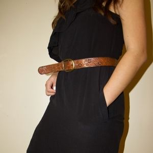 Madewell Silk Black Dress